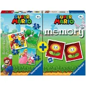 Ravensburger - SUPER MARIO 4 in 1 / 3 x Puzzle + 1 x memory, 25 - 49 Teile