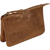 Clairefontaine 4x Kleines Schlampermäppchen Leder 13x9cm bronze 410045C