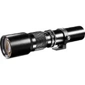 Walimex pro pro 500/8,0 Linsen Objektiv kompatibel mit Nikon F, DSLR-Objektiv für Vollformat und APSC, Teleobjektiv mit eingebauter Irisblende, hochwertiges Kameraobjektiv