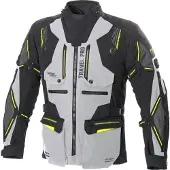 Büse Travel Pro Motorrad Textiljacke, hellgrau/schwarz, 48