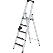 Proregal Stufen-Stehleiter einseitig begehbar mit clip-step R13 5 Stufen