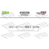FTE 4103318 Kupplungsseil Seilzug für FIAT Scudo Kastenwagen (220) 1088/710mm