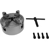 Paulimot Vierbackenfutter für Drehbank, 125 mm, einzeln verstellbare Backen