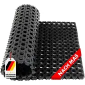 Floordirekt Ringgummimatte Octagon Schmutzmatte Gummimatte Ringmatte wetterfest 100x400x2,3 cm