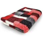 Vetbed Vet Bed Hundebett Patchwork rot 150 x 100 cm