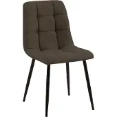 DELUKE Esszimmerstuhl FIGAD - Stoff Braun 45x55x84 cm | Essstühle Esszimmerstühle Küchenstühle Wohnzimmerstühle