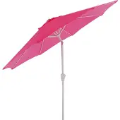 Mendler Sonnenschirm Asti, Gartenschirm, Ø 2,7m neigbar Polyester/Alu 5kg pink