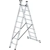 Proregal Sprossen-Mehrzweckleiter 2-teilig mit nivello-Traverse 2x8 Sprossen