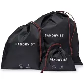 Sandqvist Aufbewahrungshülle Items Pack Bags Unisex Black (Set von 3)