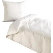 TRAUMSCHLAF Uni Mako-Satin Bettwäsche 2x Kissenbezug 40x80 cm wollweiss