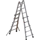 Euroline Premium 316 Alu-Vario -Klappleiter mit Standverbreiterung 4x5 Sprossen
