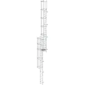 MUNK Günzburger Steigtechnik MUNK ortsfeste Steigleitern Aluminium, 11,76m SH PG2