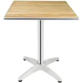 Bolero Tisch Eschenholzplatte Quadratisch 60Cm, 1 Bein