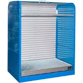 Bauer Gefahrstoff-Rollladenschrank, Typ RSG-2, blau RAL5012