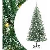 Syfax Künstlicher Weihnachtsbaum beschneit mit LED Licht 240 cm