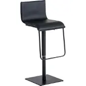 TPFLiving Barhocker Lima Gestell Schwarz Kunstleder Schwarz