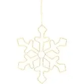 Lumineo Micro LED Rahmenbeleuchtung Schneeflocke 37 cm
