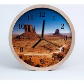 Tulup Holzuhr 30fi cm wanduhr - Wüste Wildnis