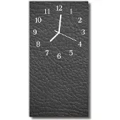 Tulup Glasuhr Wanduhr Küchenuhr Echt-Glas 30x60 Fell Grau
