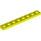 LEGO 1x8 Platte 3460 - 250 Stück Neon Gelb