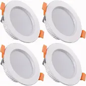 ROSNEK 4X 15W LED Panel Einbaustrahler Warmweiß Deckenleuchte Strahler Einbauleuchte Deckenlicht