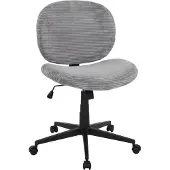 Duo Collection Bürostuhl >Tilo< in grau, Kordstoff - 61x90x61cm (BxHxT)