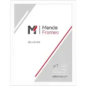 MendeFrames Wandspiegel H960 weiß 70x100 cm Holzprofil
