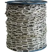 Mat Langgliedrige Kette c3000, 90 m, 2,95 mm stark, Glieder 26x6,1 mm, 107 kg Traglast, für Außen