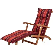 Sun Garden Auflage Deckchair Naxos 20208-3 terracotta-rot gestreift 190x48x6 cm