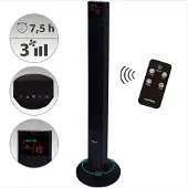Syntrox Germany Säulenventilator Triforia 50W mit Timer schwarz