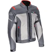 Acerbis On Road Ruby Damen Grau-Rote Textiljacke Größe 2XL