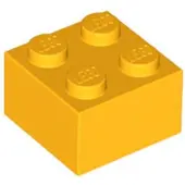 LEGO 2x2 Stein 3003 - 250 Stück Helles Hellorange