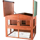 Trixie 62324, Haus, Meerschweinchen, Kaninchen, Braun, Holz, 7 Tür(en), 1350 mm