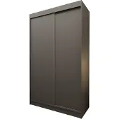 Masseno Schiebetürenschrank SOFIA 120 cm Kleiderschrank Schlafzimmer Schrank 2-türig Grau