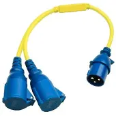 Victron Energy Y-Verteilerkabel 16A/250Vac CEE auf 2xCEE