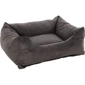 Flamingo Hundebett Celeste rechteckig grau, Maße: 80 x 67 x 28 cm