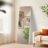 CLP Spiegel Gurnee Standspiegel und Wandspiegel in einem weiß matt Größe 150x50 cm