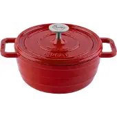 Sallys Gusseisentopf Medium - Lava Red Majolika