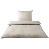 Elegante Seersucker Bettwäsche Uni Chelsea 40x80 cm Sand