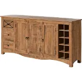 MASSIVMOEBEL24.DE MASSIVMOEBEL24 Sideboard Akazie 193x45x90 natur versiegelt NATURE OF SPIRIT #215