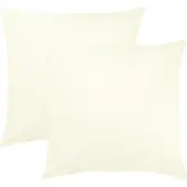 Bettwaren-Shop Single Jersey Kissenbezug Ulm 2er Pack 40x40 cm wollweiss