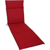Kettler Herlag Liegenauflage Bea für Gartenliege 190x60x4,5cm Wasserabweisend Fleckschutz Rot