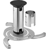 Goobay Beamer-Deckenhalterung (M), für kleine bis mittlere Projektoren, vollbeweglich (silber) bis max. 10 kg.