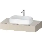 Duravit Konsole Qatego 100x55x17cm, Tau supermatt, 1 Ausschnitt