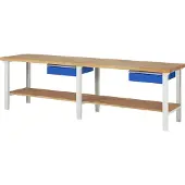 RAU Werkbank höhenverstellbar 7001A7, B3000xT700xH790-1140mm, 1x Schublade-TA