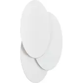 LINDBY LED-Wandleuchte Kolme, weiß, Kunststoff, 28 cm