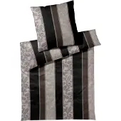 JOOP! Bettwäsche Paisley Stripes black Bettbezug einzeln 155x220 cm
