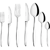 Serenk Milan 42-teiliges Edelstahl-Besteckset – Elegantes, Spülmaschinenfestes Besteck aus 18/10 Edelstahl, Ideal für den Alltag und besondere Momente