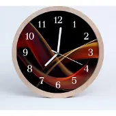 Tulup Holzuhr 30fi cm wanduhr - Abstrakte Kunst