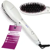 ProfiCare Glättbürste mit „Superglide“-Keramikborsten | Haarglätter Bürste mit kurzer Aufheizzeit | Hitzebeständiges Kabel | PC-GB 3021